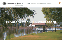 Tablet Screenshot of ironwoodlakes.com